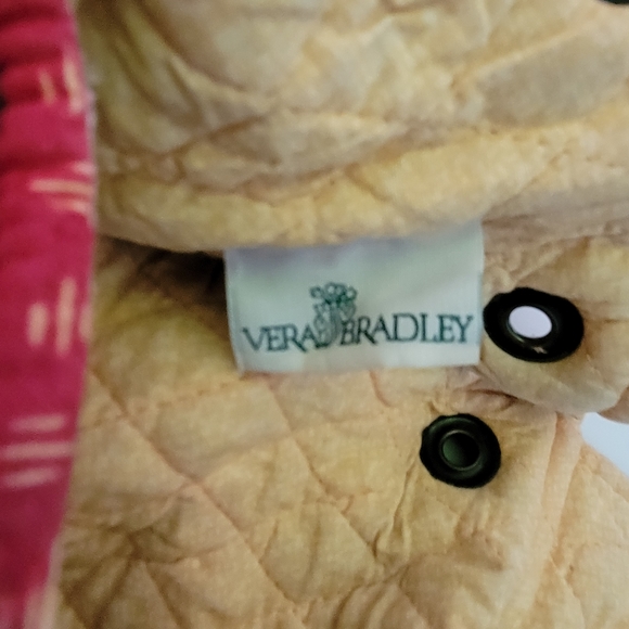 Vera Bradley Floral Red French Provincial Mini Backpack Purse Bag - Picture 5 of 5